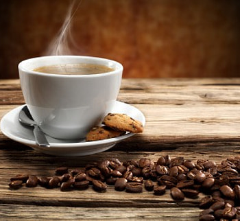 Coffee, hot, beans, cup, cookies HD wallpaper