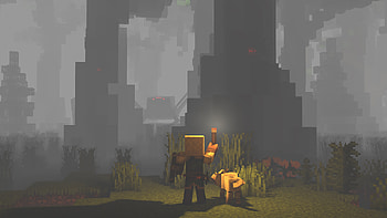 Minecraft Torch HD wallpaper