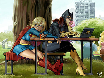 Batgirl, Supergirl, Comics, Elseworld's Finest: Supergirl & Batgirl, Barbara Gordon, Dc Comics HD wallpaper