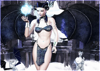 Woman, fantasy, 3d HD wallpaper