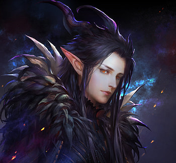 Dark Elf, fantasy, elf, kdash, dark, man HD wallpaper