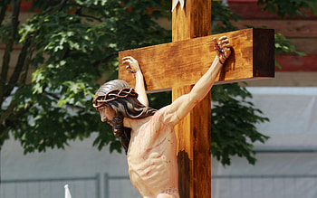 Jesus on the Cross, sculpture, passion, Jesus, cross HD wallpaper