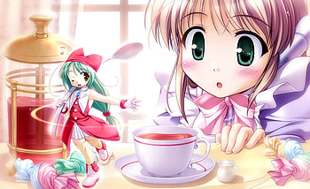 Tea spiker, purple, pink, anime, pretty, cute, girls HD wallpaper
