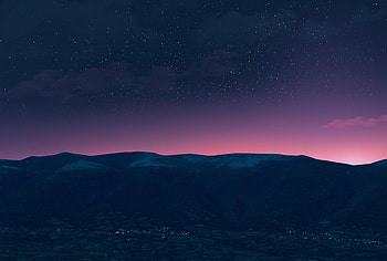 Nature, Mountains, Stars, Night, Starry Sky HD wallpaper