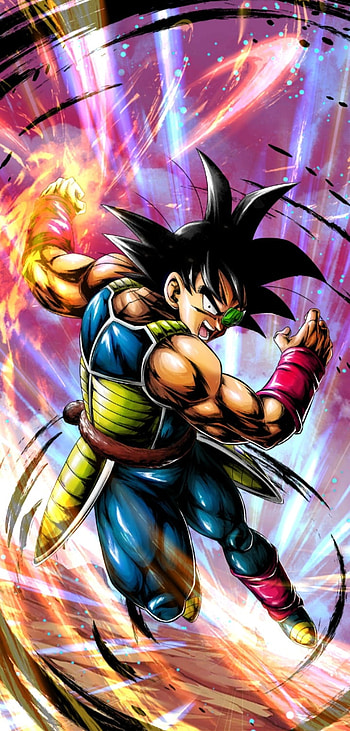 Bardock, dragon ball z, art, black hair, anime HD phone wallpaper
