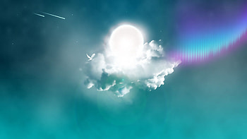 Abstract, Sun, Cloud, Dove HD wallpaper