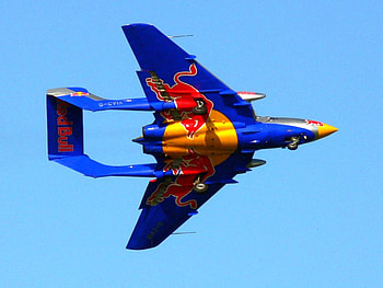 Red Bull, plane, beautiful HD wallpaper