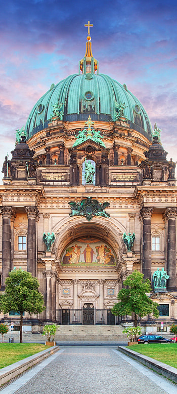 Religious Berlin Cathedral, German landmark, Architectural masterpiece, Holy sanctuary HD phone wallpaper