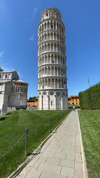 Leaning Tower of Pisa graph, que location, Artistic depiction, Memories of Tuscany HD phone wallpaper