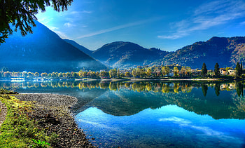 Idro Lake In Italy, italy, lake, world HD wallpaper