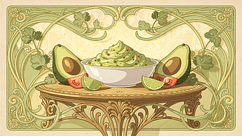 Art Nouveau Guacamole —, Guacamole HD wallpaper