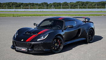 2017 Lotus Exige 350 Special Edition, Black, 2017, Sports Car, Red Stripe HD wallpaper