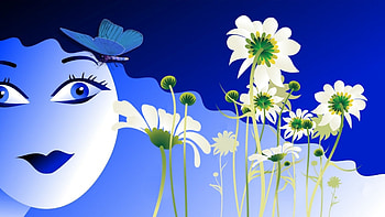 Lady Summer, summer, cg, abstract, fantasy HD wallpaper