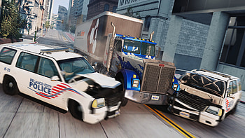 BeamNG.drive Police Car Chase Crash, video game, BeamNG.drive HD wallpaper
