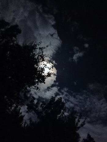 Cielo de noche, sky, luna HD phone wallpaper