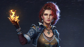 Tris Merigold, girl, fantasy, the witcher, redhead HD wallpaper