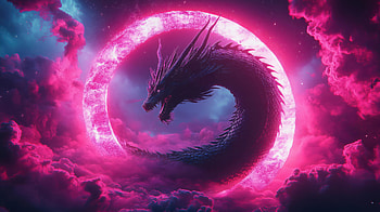 Cosmic Dragon Fury, dragon, artwork, art, digital-art, ai, artist, deviantart HD wallpaper