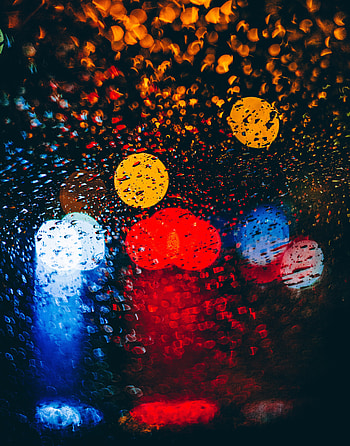 Drops, Macro, Glare, Circles, Multicolored, Motley HD phone wallpaper
