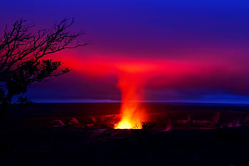 Hawaii Volcanoes National Park, National Park Service, Volcano , Natural wonders HD wallpaper