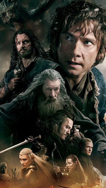 The Hobbit, Fantasy , Dragon and sword, Powerful battle HD phone wallpaper