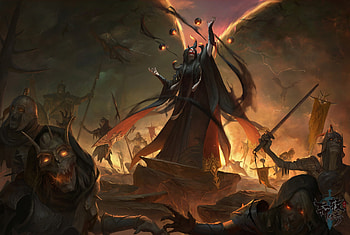 dark, sorceress HD wallpaper