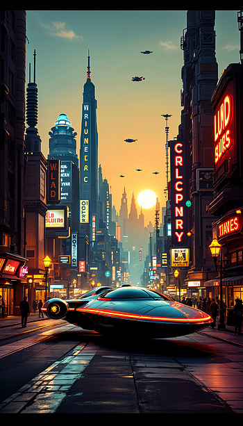 Futuristic Cityscape Wallapaper for Your , futuristic city, neon lights, Sci Fi HD phone wallpaper