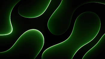 Green Fluorescent Patterns, green, pattern, black, artist, artwork, art, digital-art, abstract, deviantart HD wallpaper