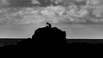 Rock, Dark, Silhouette, Loneliness HD wallpaper
