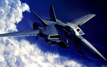 Transport, Sky, Clouds, Airplanes, Weapon HD wallpaper