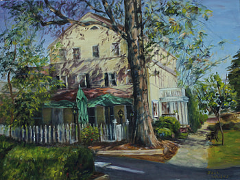 Tewksbury Inn, landscapes, houses, country, oils HD wallpaper