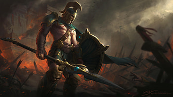 Smite Video Game , smite, games, warrior, deviantart HD wallpaper