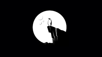 Tux Linux, tux, linux, computer, ubuntu, penguin, monochrome, black-and-white HD wallpaper