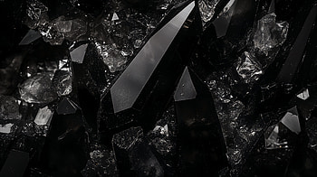 Elegant Black Crystal Ultra, black, crystal, geology HD wallpaper