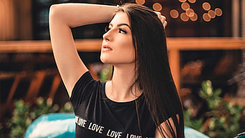 Beautiful Girl Looking Away, girls, model HD wallpaper