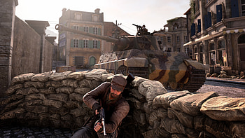 Sniper Elite: Resistance - Tank and Soldier, video game, Sniper Elite: Resistance, tank, soldier HD wallpaper