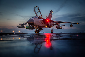 Jet Fighter, Aircraft, Panavia Tornado, Jet Fighters, Warplane, Reflection, Military HD wallpaper