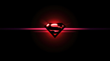 Superman Glowing Logo , superman, superheroes, artist, artwork, digital-art, deviantart HD wallpaper