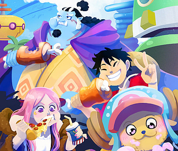 One Piece Egghead Island Arc, Anime, One Piece, Jinbe (One Piece), Tony Tony Chopper, Monkey D. Luffy HD wallpaper