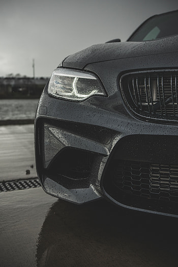 Bmw, Rain, Drops, Cars, Headlight, Bmw M2 HD phone wallpaper