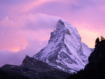 Matterhorn, Nature, Snow, Vertex, Top, Switzerland, Wind, Wind Shear HD wallpaper