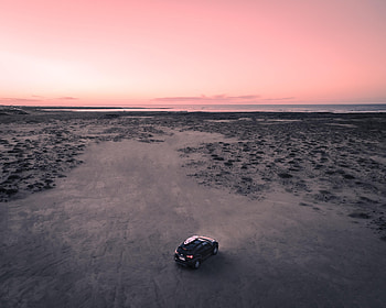 Beach, Cars, View From Above, Car, Suv HD wallpaper