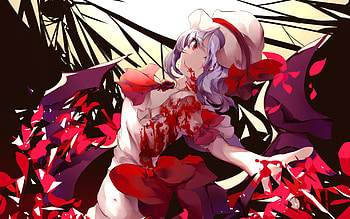 Remilia Scarlet, , abstract art, Touhou, antagonist, Touhou Project, manga, Remiria Sukaretto, Touhou characters, Remilia Scarlet Touhou HD wallpaper