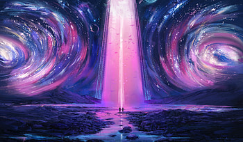 Beyond Boundaries Where Two Worlds Meet In Harmony, artist, artwork, digital-art, artstation HD wallpaper