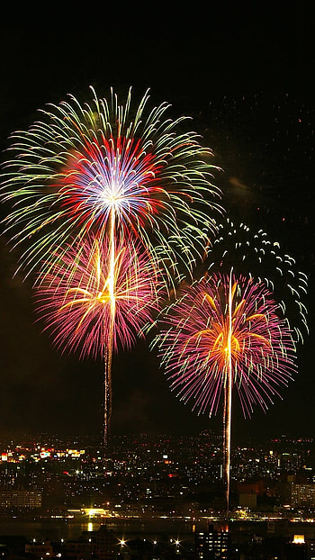 Firework, Sky Colourfull Crackers HD phone wallpaper