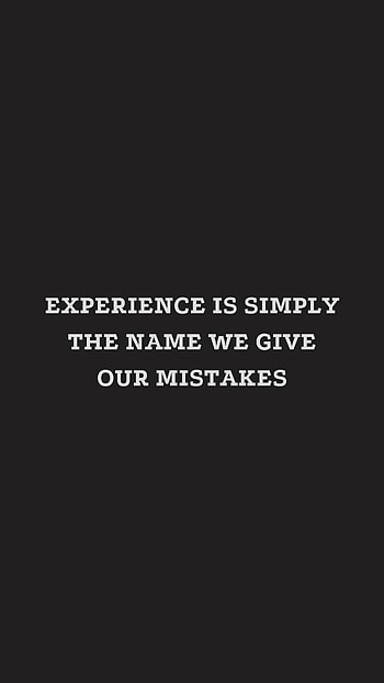 Words, Inscription, Quote, Quotation, Utterance, Errors, Experience HD phone wallpaper