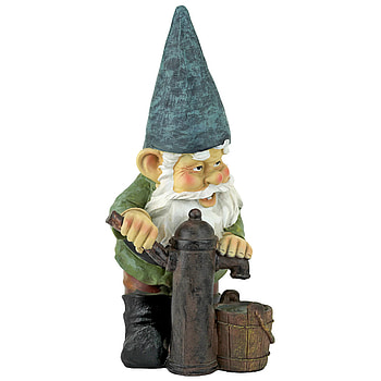 Design Toscano Gnome, Water Pump Pete, Garden Statue, Wayfair HD phone wallpaper
