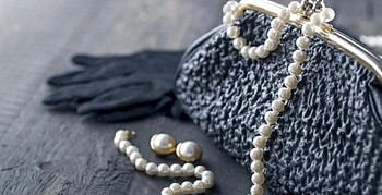 pearls, purse, abstract, bag HD wallpaper