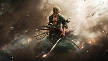 Roronoa Zoro From One Piece , one-piece, anime, artist, artwork, digital-art HD wallpaper