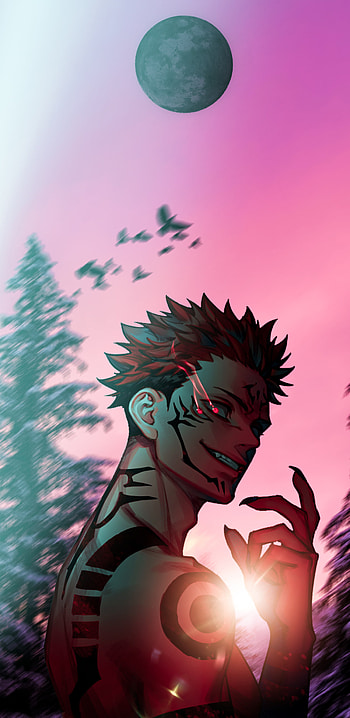 Sukuna, yuji, king, satorou, curses, gojou, kaisen, jujutsu, ryomen, gojo, itadori HD phone wallpaper