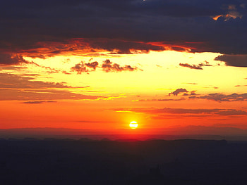 arizona sunset, arizona, red, clouds, sky, sunset HD wallpaper
